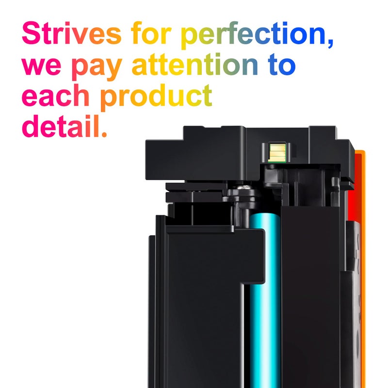 Uniwork Compatible Toner Cartridge Replacement for Canon 054 Cartridge 054H CRG 054 use for Color Image CLASS MF644Cdw LBP622Cdw MF642Cdw MF640C MF641Cw LBP620 Printer (Black, Cyan, Magenta, Yellow) - Image 2